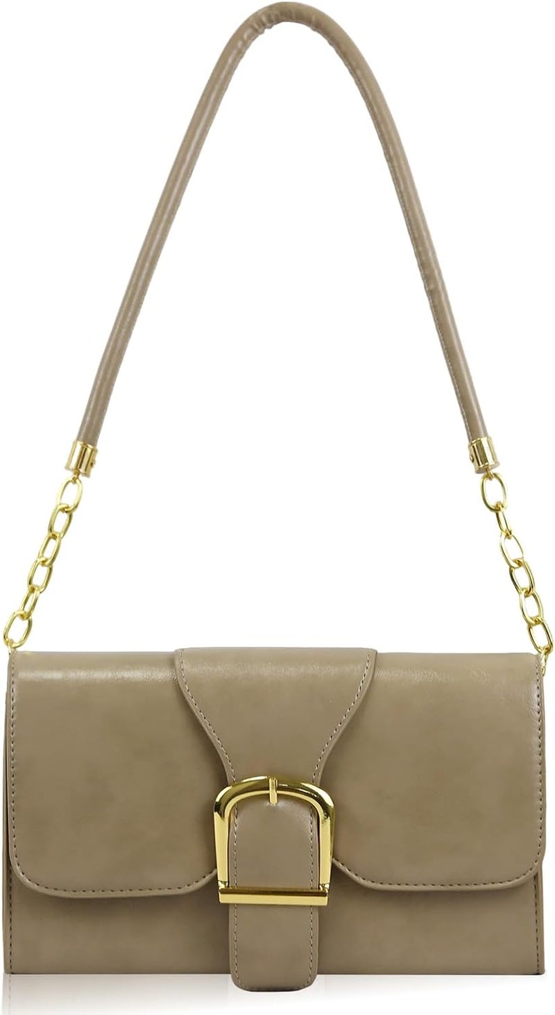 Gosect Shoulder Bag for Women, Cute Soft PU Leather Small Crossbody Purses Handbags, Trendy Underarm Bag Tote Purses for Women - Image 1